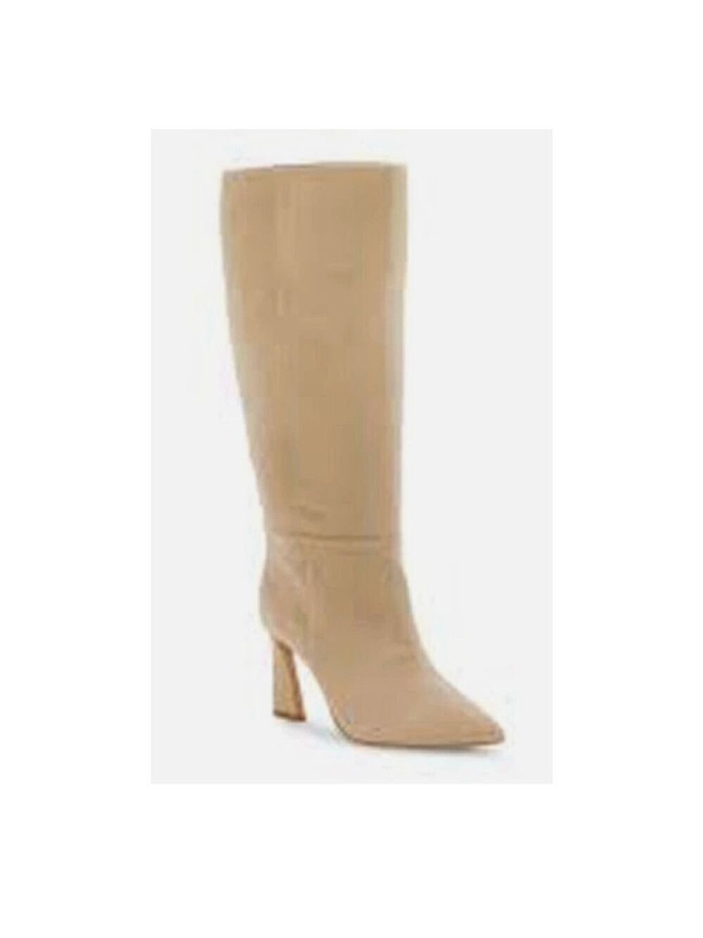 Vince Camuto Tressara Pointed Toe Knee High Boot Tan Women’s Size 8 DD326
